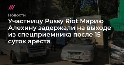 Участницу Pussy Riot Марию Алехину задержали на выходе из спецприемника после 15 суток ареста