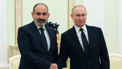 Путин подбодрил Пашиняна доверием армянского народа по итогам послевоенных выборов