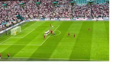 Сборная Дания открыла счет в матче против Англии