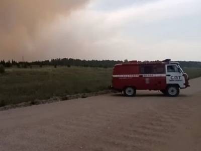 Крупный лесной пожар подступает к южноуральским поселкам