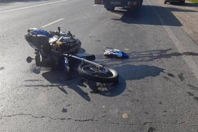 На трассе М-5 в Рязани в ДТП пострадал мотоциклист и его пассажирка
