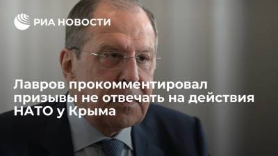 Лавров возмутился призывами некоторых политиков не реагировать на действия НАТО у Крыма