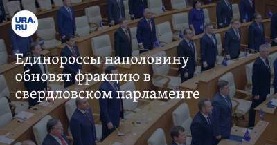 Единороссы наполовину обновят фракцию в свердловском парламенте