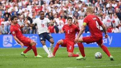Весь второй экстра-тайм матча с Англией сборная Дании играла вдесятером