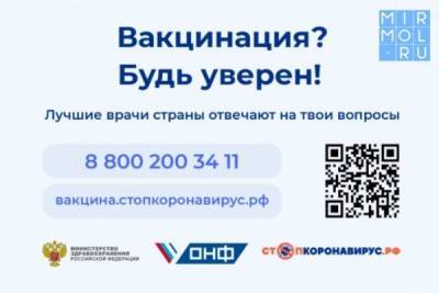 Народный фронт запустил горячую линию по вакцинации - mirmol.ru - Россия