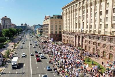 Тысячи представителей бизнеса протестовали против новых правил для МАФов от Кличко и Белоцерковца