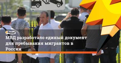 МВД разработало единый документ для пребывания мигрантов в России