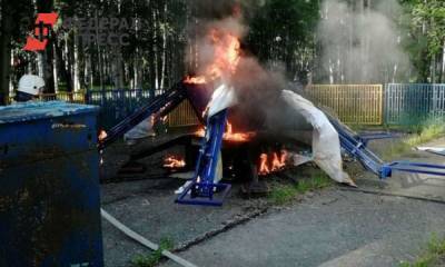В парке Нижневартовска сгорела «единственная детская радость»