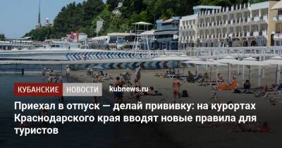 Приехал в отпуск — делай прививку: на курортах Краснодарского края вводят новые правила для туристов