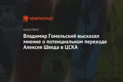 Владимир Гомельский высказал мнение о потенциальном переходе Алексея Шведа в ЦСКА