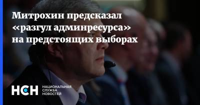 Митрохин предсказал «разгул админресурса» на предстоящих выборах