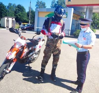 В Смоленской области начались массовые проверки мотоциклистов