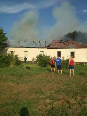 В станице Калининской Цимлянского района сгорела школа