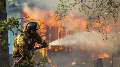 Ещё один посёлок загорелся от лесного пожара в Челябинской области