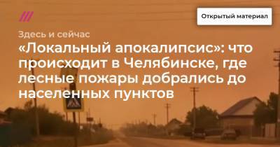 «Локальный апокалипсис»: что происходит в Челябинске, где лесные пожары добрались до населенных пунктов