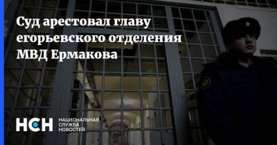 Суд арестовал главу егорьевского отделения МВД Ермакова