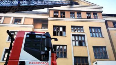 Пожар в нижегородском общежитии полностью потушили