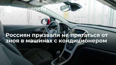 Россиян призвали не прятаться от жары в автомобилях с кондиционером