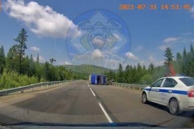 Водитель пикапа пострадал в ДТП с большегрузом на трассе в Забайкалье