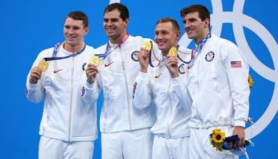 Пловцы из США и Австралии выиграли эстафеты 4х100 на Олимпиаде, индивидуальное золото у Дресселя и Маккеон