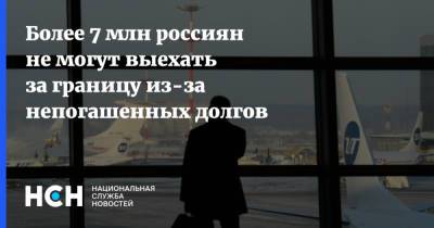 Более 7 млн россиян не могут выехать за границу из-за непогашенных долгов