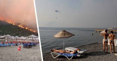 На курортах распространяется паника: пожары в Турции потушить не удалось, огонь перекинулся на Анталию и Аланию