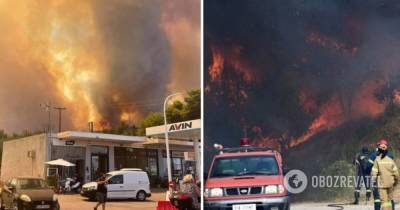 Греция пожар: эвакуируют целые деревни