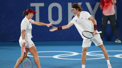 Павлюченкова и Рублёв стали олимпийскими чемпионами по теннису в миксте