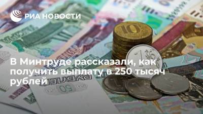 Замминистра труда Баталина напомнила россиянам о выплате в 250 тысяч рублей