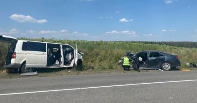 ДТП с участием микроавтобуса в Луганской области: травмированы 9 человек