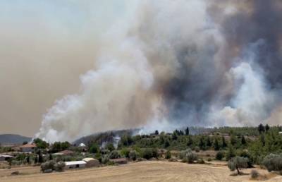 Греция и Турция в огне: лесные пожары вспыхивают повторно, а на улице +45℃
