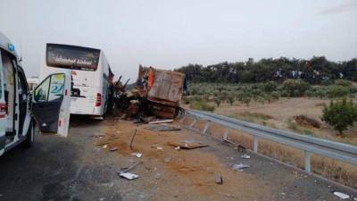 Автобус с туристами в Турции попал в аварию 8 августа 2021 года