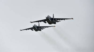 Су-25 обеспечили огневую поддержку на учениях на границе Афганистана
