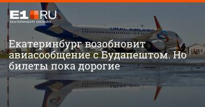 Екатеринбург возобновит авиасообщение с Будапештом. Но билеты пока дорогие