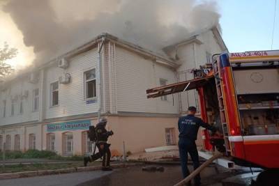 Во Владимире горело трехэтажное офисное здание