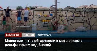 Масляные пятна обнаружили в море рядом с дельфинарием под Анапой