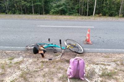 На Козьмодемьянском тракте Марий Эл автомобиль сбил велосипедиста