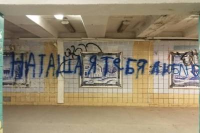 В Рязани вандалы испортили подземный переход рядом с «Барсом»