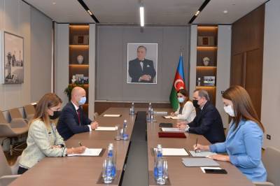 Джейхун Байрамов встретился с новым представителем ЮНИСЕФ в Азербайджане (ФОТО)