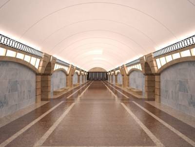 На станции метро «Горный институт» на 85% завершены подземные работы