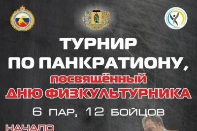 В День физкультурника в Рязани пройдет турнир по панкратиону
