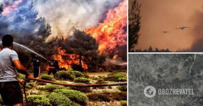 Лесные пожары в Греции: последние новости, фото и видео последствий