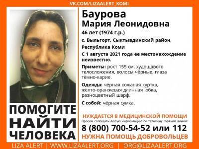 В с.Выльгорт пропала 46-летняя Мария Баурова