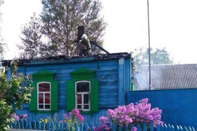 При пожаре жилого дома в Климовском районе пострадал человек