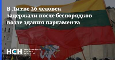 В Литве 26 человек задержали после беспорядков возле здания парламента