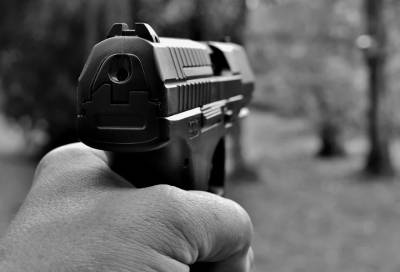 В Гатчинском районе грабитель дважды выстрелил в женщину, отказавшуюся отдавать деньги