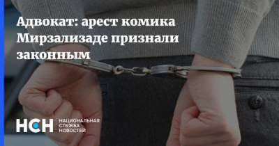 Адвокат: арест комика Мирзализаде признали законным