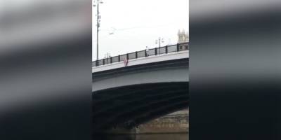 Московские коммунальные рабочие спасли девушку, которая хотела прыгнуть с моста