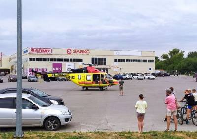 В Рязань из Скопина на вертолете санавиации доставили женщину с инсультом