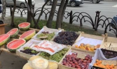 В центре Тюмени инспекторы изъяли тонну овощей и фруктов с нелегальных точек
